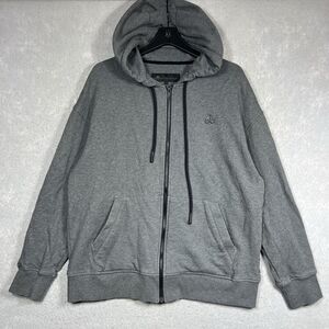 Moose Knuckles Gerritson French Terry Zip Up Hoodie Long Sleeve Men’s Large Gray